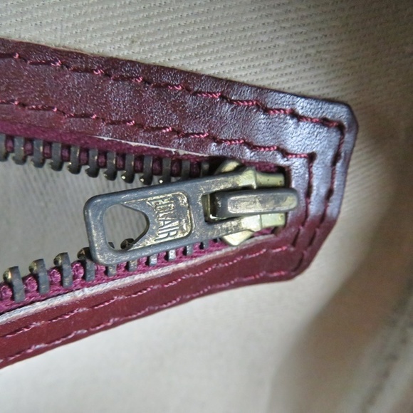 Christian Dior Boston Bag Leather Trotter Burgundy - Picture 15 of 16